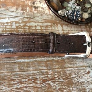 Justin Handmade Lizard Belt 38